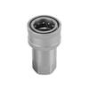 Push-to-connect coupling with poppet valve female body QRC-IA-19-F-U12-BT-W3AA